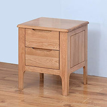 Comodino Casa Camera Accessori Ufficio Universitaria Legno Comodino White Oak Comodino con 2 cassetti - Comodino Mobili può Essere posizionato sullo Studio, Camera da Let