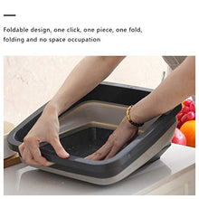 Folding Lavabo Retrattile Domestica Lavare Schiuma Piede Portatile ispessite Cucina Lavatrice Bacino di Corsa Esterna Pieghevole Basin, Grigio