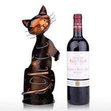 Portabottiglie per vino per gatti Scaffale per vino, artigianato per sculture in metallo Portabottiglie Decorazioni per la casa Decorazioni per interni Regali