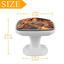 Set di 4 maniglie rotonde per armadio da cucina, credenza, cassettiera, cassettiera, con viti, per cucina, comò, armadietto, bagno, guardaroba, barbecue