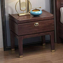 Comodini in stile cinese, armadietti in rovere rosso, comodini, comodini, tavolino da salotto robusto e durevole, tavolino da caffè multifunzionale con cassetti, utilizzato in uffici e dormitori