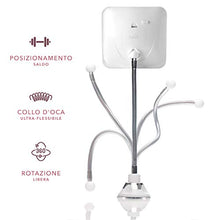 Fancii Specchio Ingranditore Flessibile 10x con Luce LED e Ventosa Potente - Specchio da Trucco Illuminato con Collo di Cigno - Specchio Cosmetico da Bagno (Mira +)