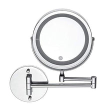 A Parete Vanity Specchi, LED 10X di Ingrandimento dello Specchio di Trucco Bagno Montaggio A Parete Specchio Ruotabile di 360 ° Specchio