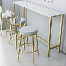 YS Sedia Sgabello da Bar in Metallo, Sedia in Pelle con Schienale Sedia da Bar Femminile Moderna Americana Adatta per Bar in Camera da Letto in Famiglia,C