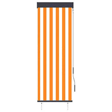 vidaXL - Tenda avvolgibile per esterni, 60 x 250 cm, colore: Bianco/Arancione