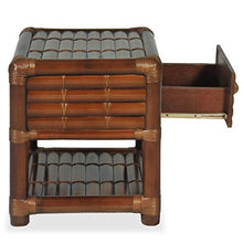 Tidyard Comodino Camera da Letto in bambù Marrone Scuro con Cassetto e Ripiano,Comodino in bambù,Comodino in Bamboo,Comodino Cameretta in bambù,Comodino Portaoggetti in bambù 45x45x40 cm