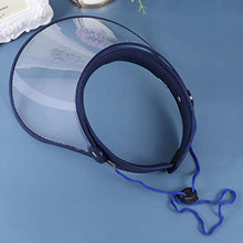 BESPORTBLE Visiera di Sicurezza Cappello Protettivo Visiera Trasparente Protezione Anti-Sputa Copricapo Blu Navy