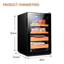 70L Armadio Elettronico Per Sigari Armadio Per Sigari A 4 Strati Illuminazione Per Interni A LED Porta In Vetro Temperato Armadio Per Umidificazione Dei Sigari ( Color : Gold , Size : 45*52.5*72.5cm )