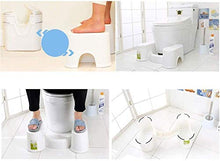 Sgabello da Toilette in plastica per Bagno, Sgabello da Bagno Antiscivolo con Gradino per Bagno, poggiapiedi per Sgabello da Bagno per alleviare la stitichezza 7.1 (Dimensioni: 17,5 cm)