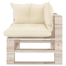SKM Set Divani da Giardino Pallet 5 pz con Cuscini in Legno di Pino (126.54kg) -6343