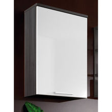 Germania 5730 – 49 – Armadietto pensile 5730 Frontale Lucido in MDF Frassino – Carbonio NB. /Bianco