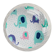 Maniglie per cassetti Manopole per cassetti Manopole rotonde Confezione da 4 per armadietto, cassetti, cassettiere, cassettiere ecc. Elefante