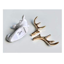 Hacoly ganci portasciugamani Placcatura in oro ganci da parete a forma per Bagno guardaroba Appendiabiti Ganci Gancio adesivo impermeabile Gancio autoadesivo(avere Unghie e vite)1 Pz-Testa di cavallo