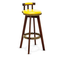 Poggiapiedi e Casa seggiolone sgabelli Sedie uffic Solido Legno di Alta Sgabello da Bar Sedia 74 Centimetri in Altezza dei sedili con Schienale (Color : Transparent)