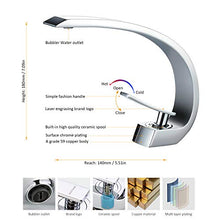 Rubinetto Bagno Lavabo, BONADE Miscelatore Monocomando per Lavabo Rubinetto Lavabo Rubinetti per lavandini bagno Ottone, Cromo