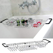 Supporto Per Vasca Da Bagno In Metallo, Portaoggetti Estraibile 58.6-86cm Supporto Vasca Bagno Portaoggetti IPad Supporto Per Vasca Bagno Con Porta Cellulare, Vasca Bagno Per Hotel E Bagno Per La Casa