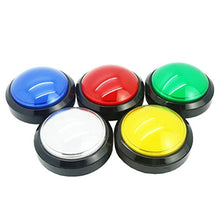 TOYANDONA Gioco Risposta Cicalino Risponditore Elettronico Giocattolo Risponditore Digitale Grandi Pulsanti con Lampada Senza Batteria (Rosso)