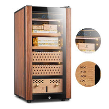 Xing Hua home Umidificatori Humidor Compressore Cigar Cabinet Famiglia Legno di Cedro Vino Idratante Governo umidità Costante Compressore Frigorifero in Grado di Memorizzare 400-500 Sigari