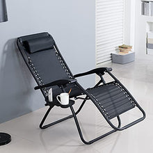 YQZ Sedia reclinabile per Esterni con Cuscino per Il Collo, Sedia da Giardino con Lettino Prendisole per Giardino in Giardino in Campeggio, Poltrona reclinabile Zero Gravity Lounge