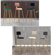 BDLYZ Yxsd Bar Sgabello da Cucina presiede i Piedini in Metallo con Schienale Design for la Colazione e casa Sedia Semplice Moderna Ferro da Pranzo Gamba Oro Vento Adatto for sedie for Interni
