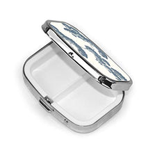 Scatola quadrata per pillole medicinali con luce fredda Bonsai albero giapponese moda pillola organizzatore viaggio pillola dispenser per vitamine integratori