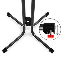Beautissu Sylt Gastro Tavolo Alto Pieghevole Ø 70 cm Tavolo Bar Esterno Nero - Tavolino da Bar o da Cucina Rotondo per bistrot e Pub - Tavolo da Giardino - Resistente al Calore e ai Graffi