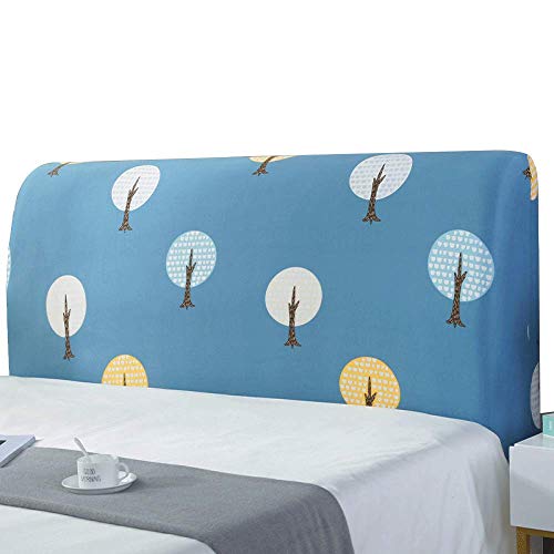Copri Testata Letto Elasticizzato Fodera per Testiera del Letto Spesso Tessuto di Seta del Latte all-Inclusive Letto Matrimoniale Singolo Copertura per La Protezione della Testata,H-Length:210-240cm