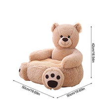 PERFECTHA Sedia con Personaggio in Peluche per Bambini Sedia per Bambini in Peluche con Orso figurato per Bambini e Ragazzi Clean