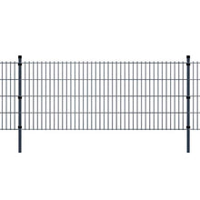 honglianghongshang Barriere e recinzioni Pannelli per recinzioni 2D Pannello di Recinzione Giardino con Paletti 2008x830 mm 4m Grigio