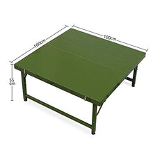 Living Equipment Tavolo pieghevole da esterno Tavolo pieghevole Tavolo da picnic pieghevole in metallo Sedie per barbecue da giardino Festa in famiglia con 8 sedie Tavolo portatile ultraleggero (Co