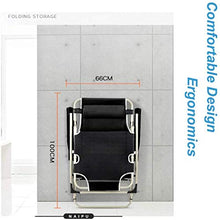 XLYYHZ Sedia Zero Gravity Sedia Zero Gravity ， Lettino Prendisole ， Sedia Pieghevole da Giardino in Metallo Sedia da Ufficio reclinabile per Esterni Rilassante con Cuscini Spessi Blu Chaise Lounger