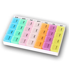 VKI® 7 Giorni Pillole Organizzatore, Settimanale 28 Scomparti Tablet Portapillole Medicina