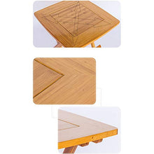 inChengGouFouX Tavolo per attività All'aperto Solido Tavolo Pieghevole in Legno Esterna della Tabella Portatile Multifunzionale Side Table Antiscivolo Desktop Design Pieghevole