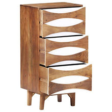 Tidyard Cassettiera con 3 Cassetti,44 x 35 x 90 cm,Cassettiera Camera Letto in Legno,Credenza Comodino con Design Opaco,Cassettiera Armadio Mobiletto per Camera da Letto,Soggiorno,Corridoio