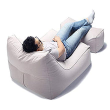 Laishutin Divano Lettino con braccioli e Un sofà Pigro per sedie a Sdraio per Soggiorno e Ufficio (Color : Silver Grey, Size : 100 * 80 * 75cm)