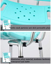 Sgabello da doccia Bagno sgabello bagno blu bagno sedia regolabile in altezza Bagno Sgabello con Big antiscivolo Pad lega di alluminio Sgabello donna incinta doccia Sgabello con PE Drain Consiglio Hol