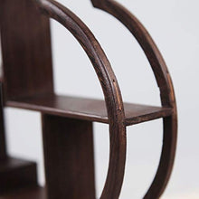 &ripiano di stoccaggio Scaffalature Home Living Room Teacup Set da tè Teiera Decorazione Espositore Antique Clapboard Rack, 29.5 * 5.6 * 29.7CM Scaffale di Finitura