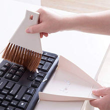 Cabilock 2 Set Mini Scopino E Set di Spazzole Mini Frullino a Spazzola per Scopa per Strumenti per La Pulizia del Desktop della Gabbia per Animali Domestici della Tastiera del Computer