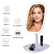 BD.Y Specchi per Il Trucco 47 Luci a LED 360 Rotazione dello Specchio del Desktop Touch Screen Professionale Specchio di cortesia Specchio cosmetico Controsoffitto