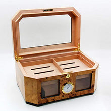 Humidor Armadio per Sigari Umidificatore Idratante A Temperatura Costante Scatola Idratante in Legno di Cedro Set per Fumatori di Sigari Gli Accessori per Sigari Possono Contenere 50 Sigari
