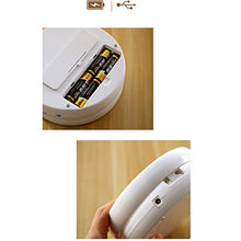 WM Specchio di Trucco Portatile Piccolo Specchio Rotondo LED Specchio Il Trucco della Lampada Pieghevole Specchio Rotante di 360 Gradi mirror-10.20