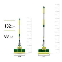 SSAYY Spray Mop Scopa Piatta per Uso Domestico/Design Ergonomico/Plus Rodmateriali Telescopici in Acciaio Inossidabile Grezzo/Metallo Filettato/Doppia Chiusura