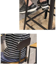 Sgabello Sgabello quadrato comodo, retrò ferro battuto bar sgabello ristorante cafe high sgabello da pranzo sedia da pranzo in legno massello di seduta in legno mobili decorativi (dimensioni: 45 cm)