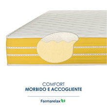 Farmarelax - Materasso Memory Singolo 80x190, Altezza 23 cm, Made in Italy, Ortopedico, Alleviamento dei punti di pressione, Fascia 5D Traspirante, Anallergico e Antiacaro, Top Memory
