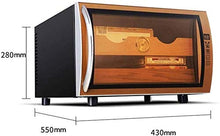 AMOYEE Scatola di visualizzazione del Sigaro humidor, Finestra di Vetro Artigianale, Top Cover Igrometro Digitale, umidificatore dedicato