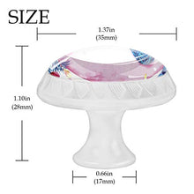 Rosa Walblume 4 PCS Pomelli per Porta, Pomolo per Mobile, Pomelli per Mobili con Viti, Maniglia per Armadietto, Pomelli per Porta, Pomelli per Cassetti per Porta, Armadio, Cassetto e Credenza