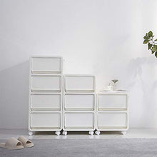 Cassettiera Armadietto Mobile contenitore Bagno cassetto piedi del cassetto del Governo Governo di immagazzinaggio Bianco Unità camere da letto a casa ufficio ( Color : White , Size : 36X41.5X66cm )