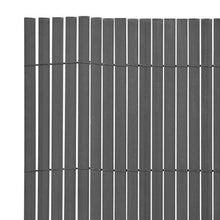 vidaXL Recinzione da Giardino a Doppio Lato Durevole Flessibile Schermo Privacy Divisorio Pannelli Frangivento 170x500 cm Grigia in PVC