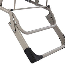 Zero Gravity Lettino prendisole, reclinabile Rocker Reclinabile Lettino prendisole regolabile sedia grigia mobili da giardino per esterni lettino pieghevole per piscina sulla spiaggia Patio Piedini da