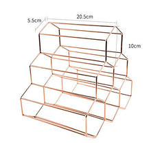 Vertex 6 Griglia per Bottiglie di Vino, Acciaio Inox Rame Placcato Autoportante Display Mensola, Esagonale Impilabile Armadietto Stand Cucina BAR Casa Craft Decorazioni - Oro Rosa